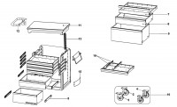 Facom SP.CH-HD8M4WST Type 1 Roller Cabinet Spare Parts