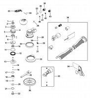 Mac AS6FMS-PSA Type 1 Orbital Sander Spare Parts