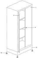 Facom JLS2-A1000PPBS Type 1 Shelving Cabinet Spare Parts