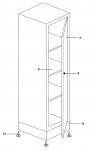 Facom JLS2-A500PPBS Type 1 Shelving Cabinet Spare Parts