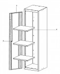Facom RWS-A500PP Type 1 Shelving Cabinet Spare Parts