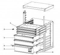 Facom RWS-MBS6TBS Type 1 Base Cabinet Spare Parts