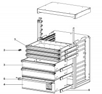 Facom RWS-MBS6T Type 1 Drawer Cabinet Spare Parts