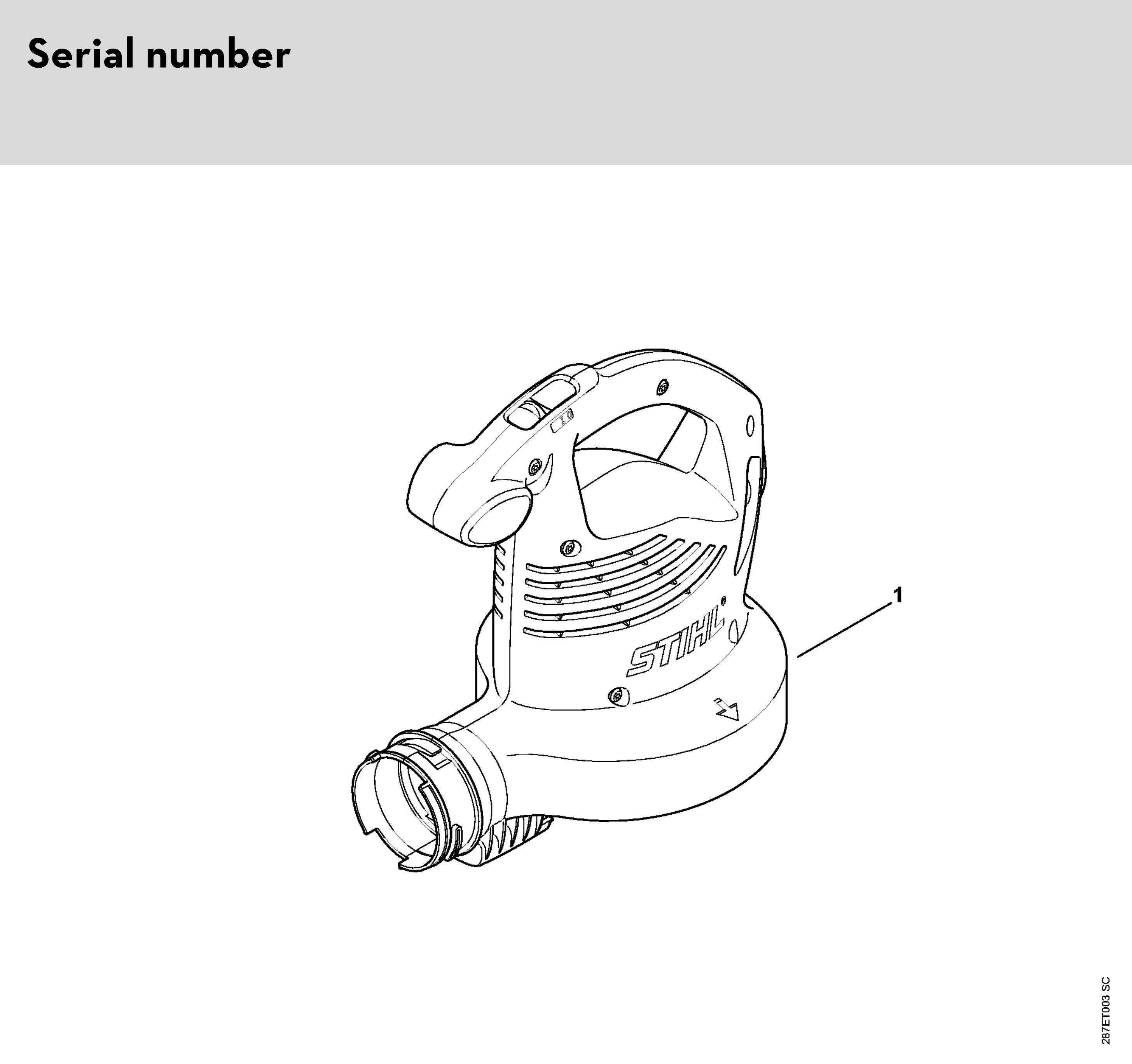 Stihl Rohr Für Blasgeräte / Sauggeräte BG 56 / BG 56 C / BG 86 / BG 86 Bg 86 C Sh 56 Sh 56 C Sh 86 Sh 86 C Artikel Nr 4241 760 8200