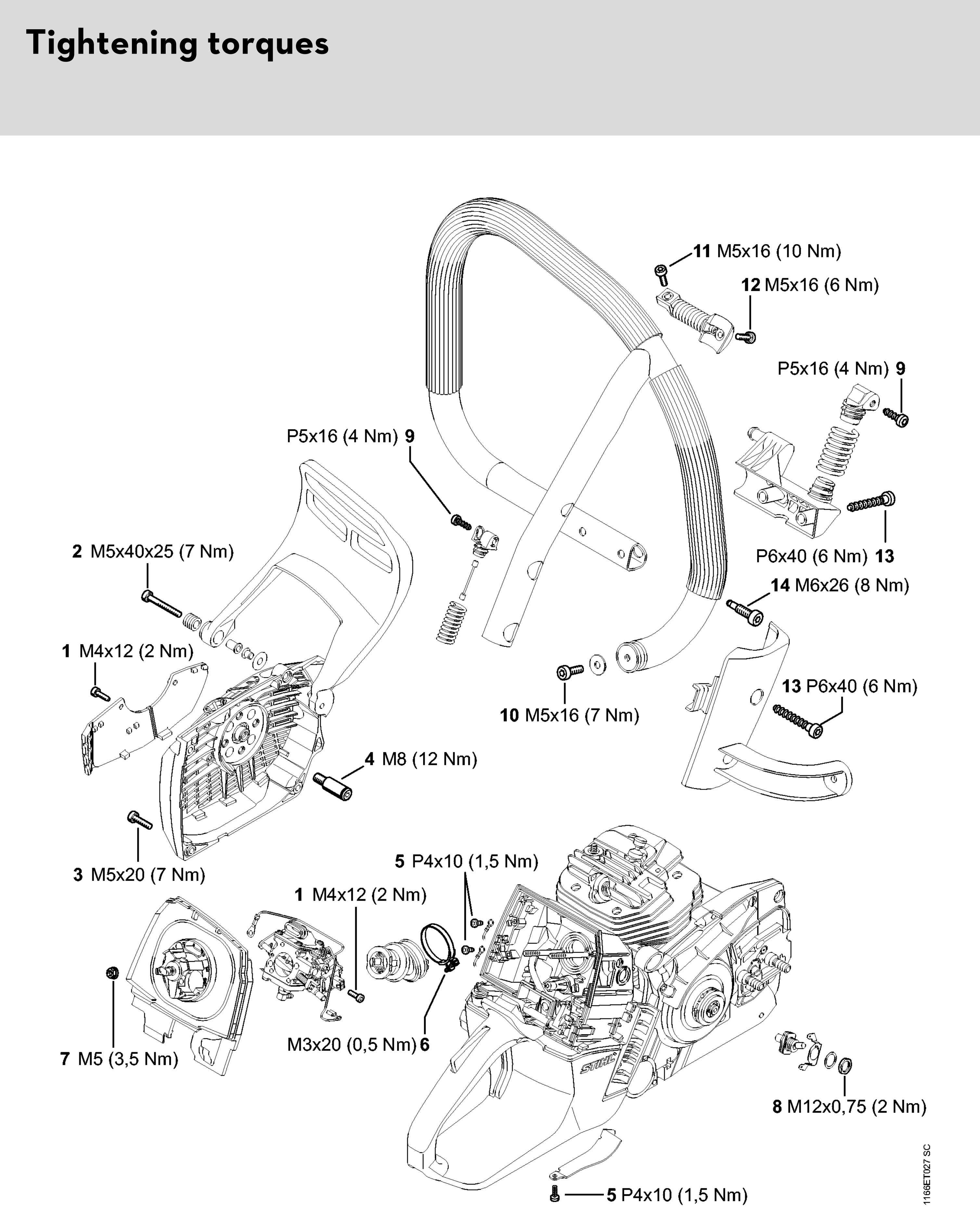 Stihl Ms 661 C-m M-tronic Gasoline Chainsaw Spare Parts SPARE_MS661C-M ...