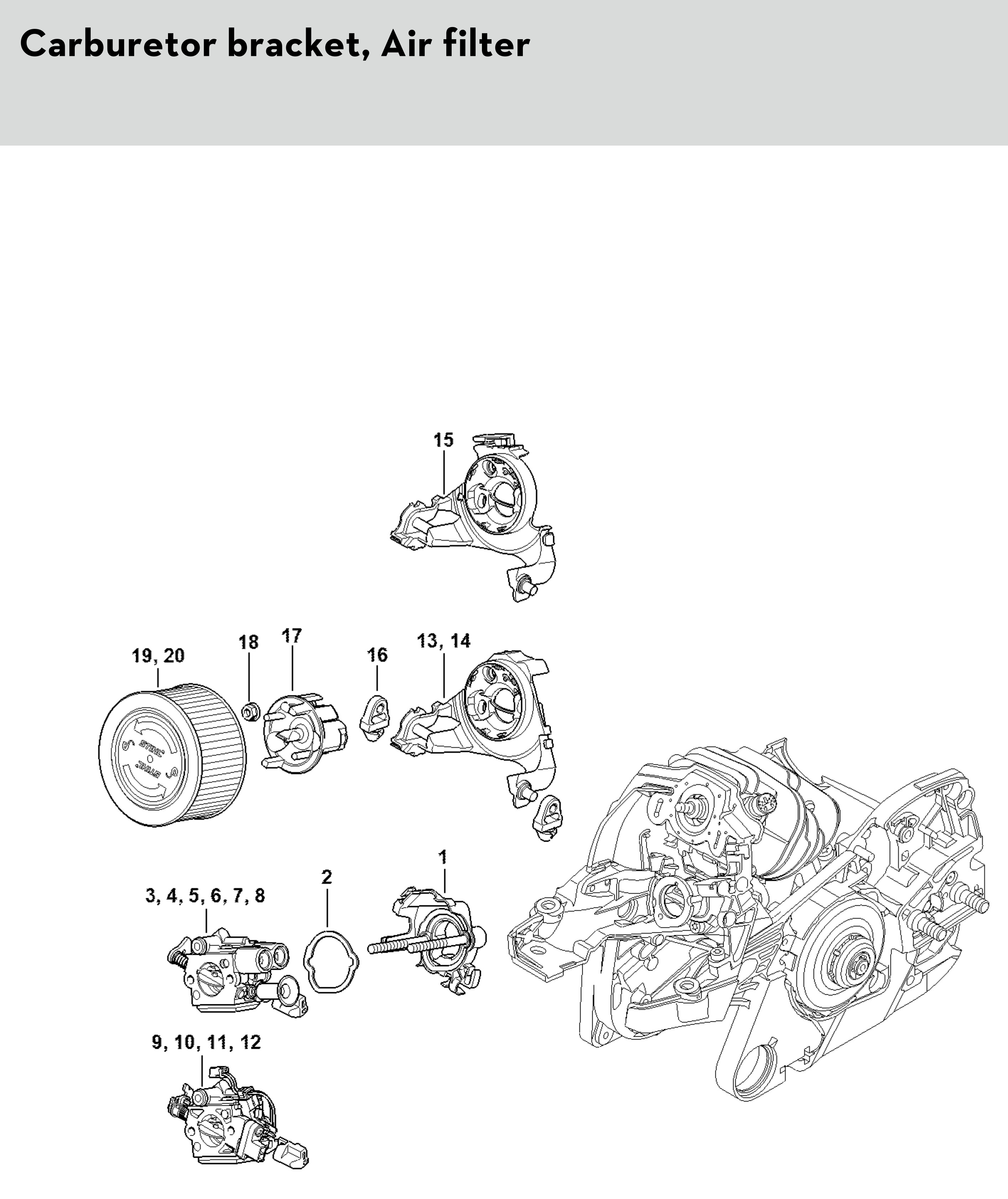 Stihl Ms 261 C-m Vw M-tronic Carburetor Heating Handle 