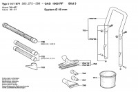 Bosch 0 601 971 277 GAS 1000 RF BI All Purpose Vacuum Cleane 240 V / 027 - AU Spare Parts