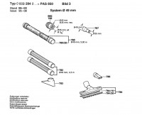 Bosch 0 603 284 062 PAS 850 All Purpose Vacuum Cleane 115 V / 012 - TW Spare Parts