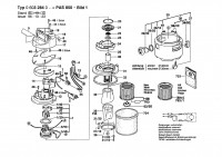 Bosch 0 603 284 034 PAS 850 All Purpose Vacuum Cleane 115 V / 025 - AMS Spare Parts