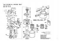 Bosch 0 603 284 045 PAS 850 All Purpose Vacuum Cleane 115 V / 030 - CA Spare Parts