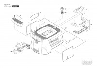 Bosch 3 601 JE5 050 GAS 10 Industrial Vacuum Cleaner 100 V / 006 - JP Spare Parts