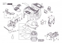 Bosch 3 601 JK2 050 GAS 18V-12 MC Battery Vacuum Cleaner 18 V / 006 - JP Spare Parts