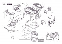 Bosch 3 601 JK2 0B0 GAS 18V-12 MC Bare Battery Vacuum Cleaner 18 V / 011 - KR Spare Parts