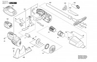 Bosch 3 603 JA0 050 PAS 18V-LI Battery Vacuum Cleaner 18 V / 006 - JP Spare Parts