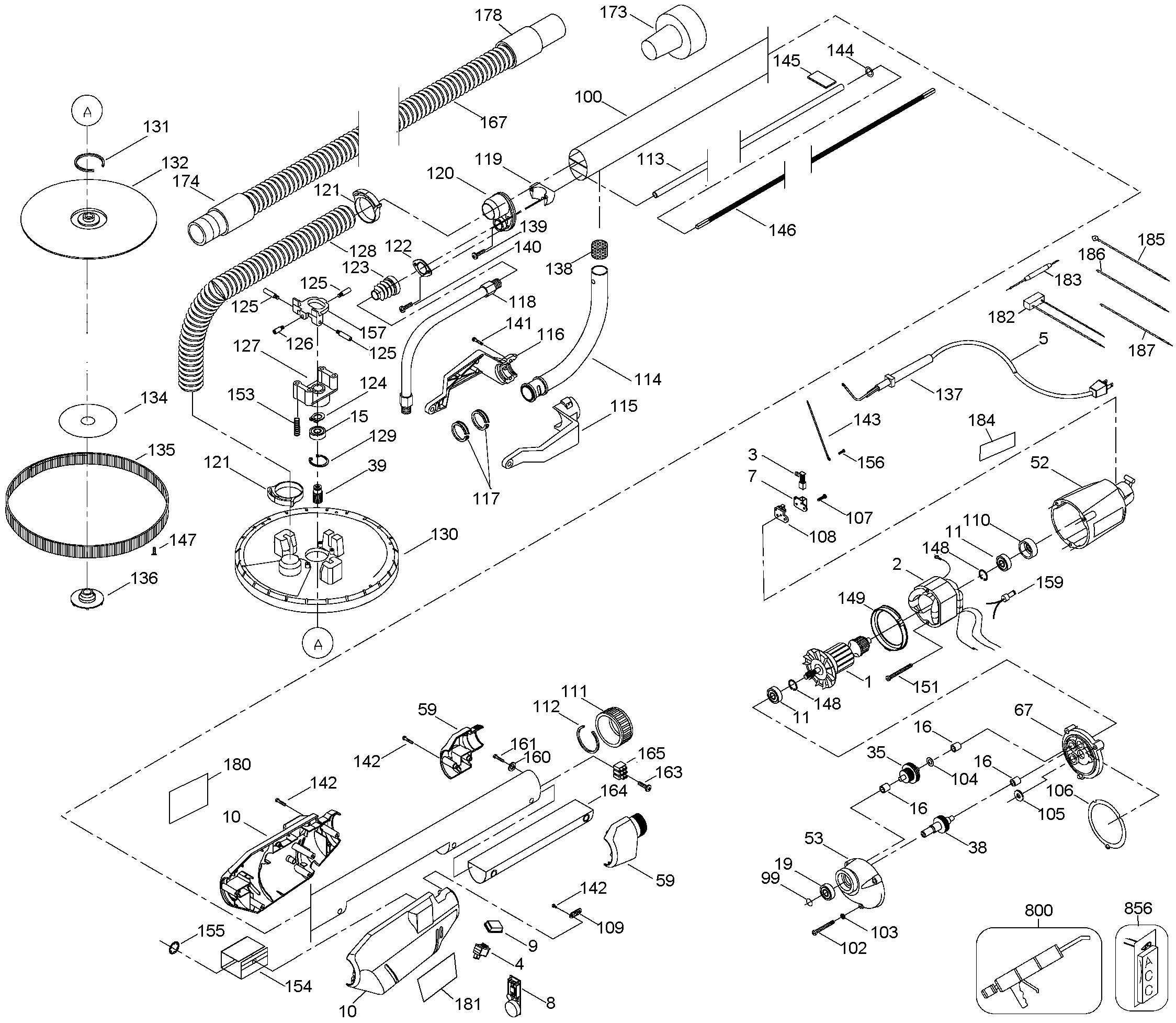 Dewalt cheap sander parts