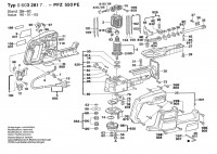 Bosch 0603281733 PFZ 550 PE Pendulum Action Saw 220 V / 057 - SK Spare Parts
