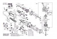 Bosch 3 601 CA6 202 GWS 12-125 P Angle Grinder / 001 - EU Spare Parts