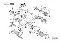 Bosch 3 601 GA3 202 GWS 18-125 SL Angle Grinder / 001 - EU Spare Parts