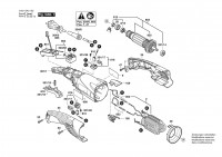 Bosch 3 601 GA4 102 GWS 18-125 PL INOX Angle Grinder / 001 - EU Spare Parts