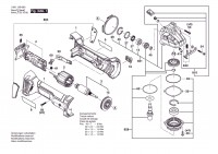 Bosch 3 601 JN9 001 GWS 18V-8 Cordless Angle Grinder 18 V / 001 - EU Spare Parts