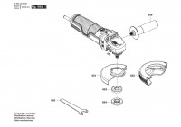 Bosch 3 603 CE2 102 UniversalGrind 850-125 Angle Grinder 230 V / 001 - EU Spare Parts
