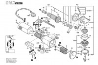 Bosch 0 601 704 708 GWS 14-125 C Angle Grinder 230 V / 003 - EEU Spare Parts