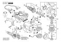 Bosch 0 601 752 908 GWS 20-230 J Angle Grinder 230 V / 003 - EEU Spare Parts