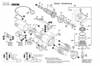 Bosch 0 601 378 708 GWS 850 CE Angle Grinder 230 V / 003 - EEU Spare Parts