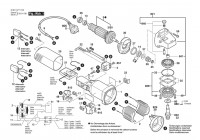 Bosch 0 601 378 7A8 GWS 850 CE Angle Grinder 230 V / 003 - EEU Spare Parts