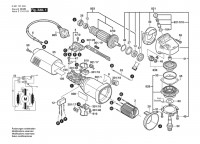 Bosch 0 601 701 008 GWS 9-125 Angle Grinder 230 V / 003 - EEU Spare Parts