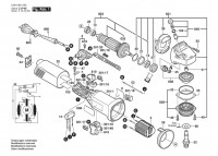 Bosch 0 601 801 008 GWS 9-125 Angle Grinder 230 V / 003 - EEU Spare Parts
