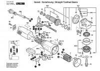 Bosch 0 601 802 508 GWS 10-125 C Angle Grinder 230 V / 003 - EEU Spare Parts