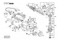 Bosch 0 601 851 008 GWS 21-180 H Angle Grinder 230 V / 003 - EEU Spare Parts