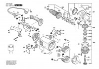 Bosch 0 601 851 B08 GWS 21-180 HV Angle Grinder 230 V / 003 - EEU Spare Parts