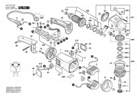 Bosch 0 601 851 G08 GWS 21-180 JHV Angle Grinder 230 V / 003 - EEU Spare Parts