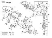 Bosch 0 601 854 408 GWS 24-230 H Angle Grinder 230 V / 003 - EEU Spare Parts