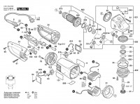 Bosch 0 601 854 B08 GWS 24-230 BV Angle Grinder 230 V / 003 - EEU Spare Parts