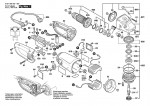Bosch 0 601 856 G08 GWS 26-230 JBV Angle Grinder 230 V / 003 - EEU Spare Parts