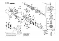 Bosch 3 601 C96 5P1 GWS 9-115 P Angle Grinder 230 V / 003 - EEU Spare Parts