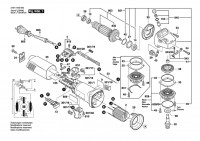 Bosch 3 601 H20 020 GWS 8-115 Angle Grinder 230 V / 003 - EEU Spare Parts