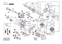 Bosch 3 601 H21 020 GWS 10-125 BARE Angle Grinder 230 V / 003 - EEU Spare Parts