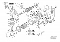 Bosch 0 601 282 012 GWS 6-115 Un-Hd Eltrn.Angle Grinder 127 V / 063 - BR Spare Parts