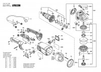 Bosch 3 601 HC1 322 GWS 2200 Angle Grinder 230 V / 003 - EEU Spare Parts