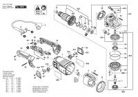 Bosch 3 601 HC3 101 GWS 24-230 P Angle Grinder 230 V / 003 - EEU Spare Parts