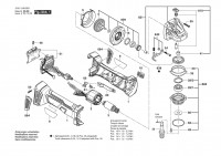 Bosch 3 601 JH9 0P1 GWS 180-LI Cordless Angle Grinder 18 V / 003 - EEU Spare Parts