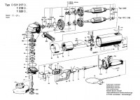 Bosch 0 601 318 061 Angle Grinder Angle Grinder 110 V / 033 - ES Spare Parts