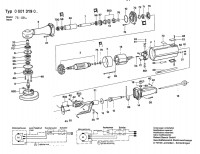 Bosch 0 601 319 031 Angle Grinder Angle Grinder 220 V / 004 - CH Spare Parts