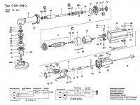 Bosch 0 601 319 050 UNIV. NECK ANGLE GRI Univ. Neck Angle Grinder 220 V / 043 - IT Spare Parts
