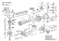 Bosch 0 601 333 632 1333.6 Angle Grinder 220 V / 004 - CH Spare Parts
