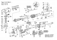 Bosch 0 601 334 048 1334 Angle Grinder 220 V / 035 - FR Spare Parts